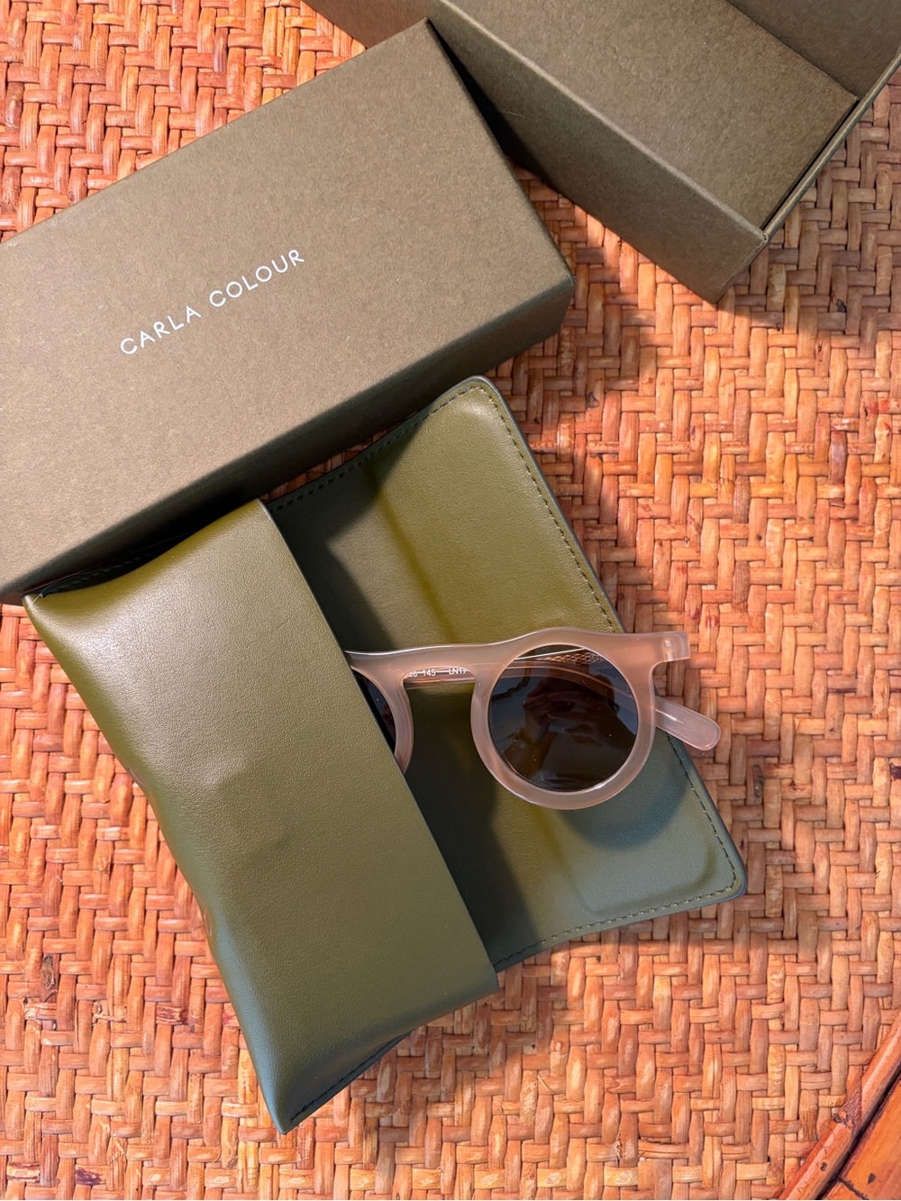 Carla Colour Lind Sunglasses in Sand. New in Box. - Picture 5 of 11